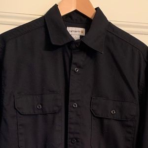 Men's Carhartt black button down shirt in size Large